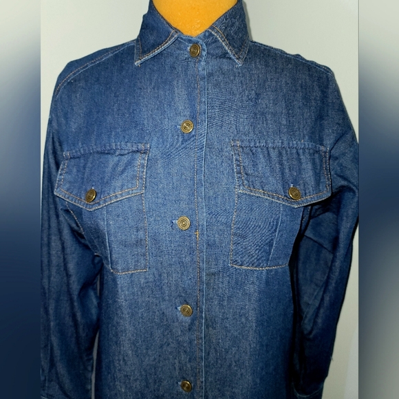 California Talls button front denim  Sz 10 🇺🇸 - Picture 6 of 15